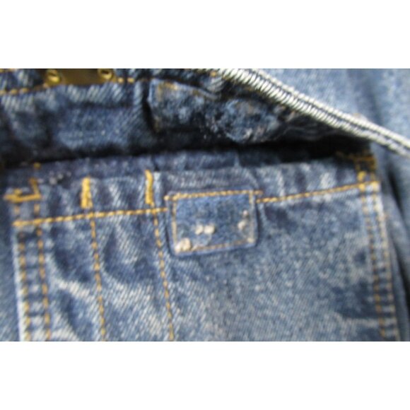 VTG Wrangler Hero Men's Denim Jacket Sherpa Lined Work Coat Corduroy Collar XL - Picture 10 of 14